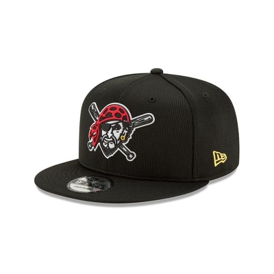 Black Pittsburgh Pirates Hat - New Era MLB Clubhouse Collection 9FIFTY Snapback Caps USA7120864